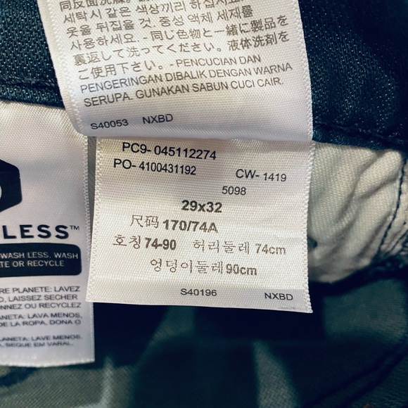 🌟HP🌟Like New! Levi’s 511 Slim Dark Denim Jeans 29 x 32 Sustainably Made! - Picture 9 of 10